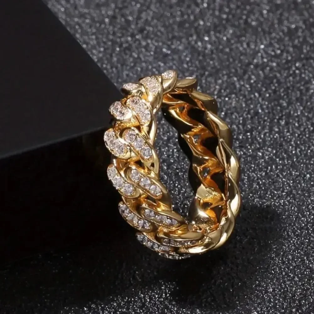 Mens Diamond chain ring
